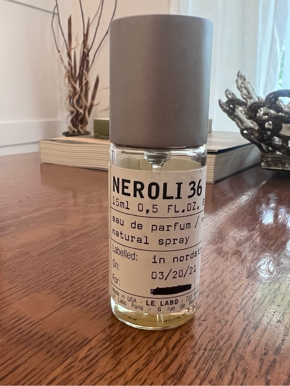 Le Labo Neroli 36 Eau de Parfum — Gray Cap, Clear Bottle